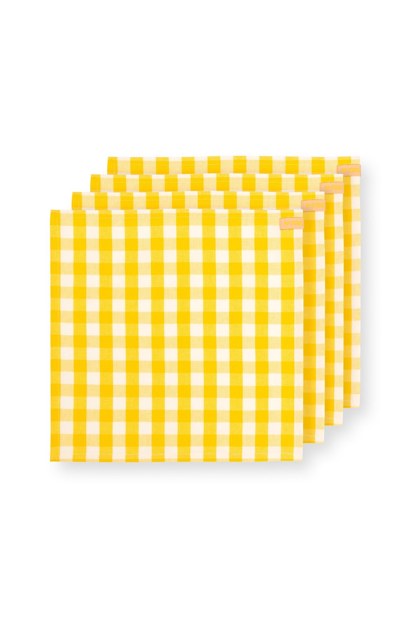 Набор салфеток сервировочных (4 шт.) Check Yellow ракурс 2