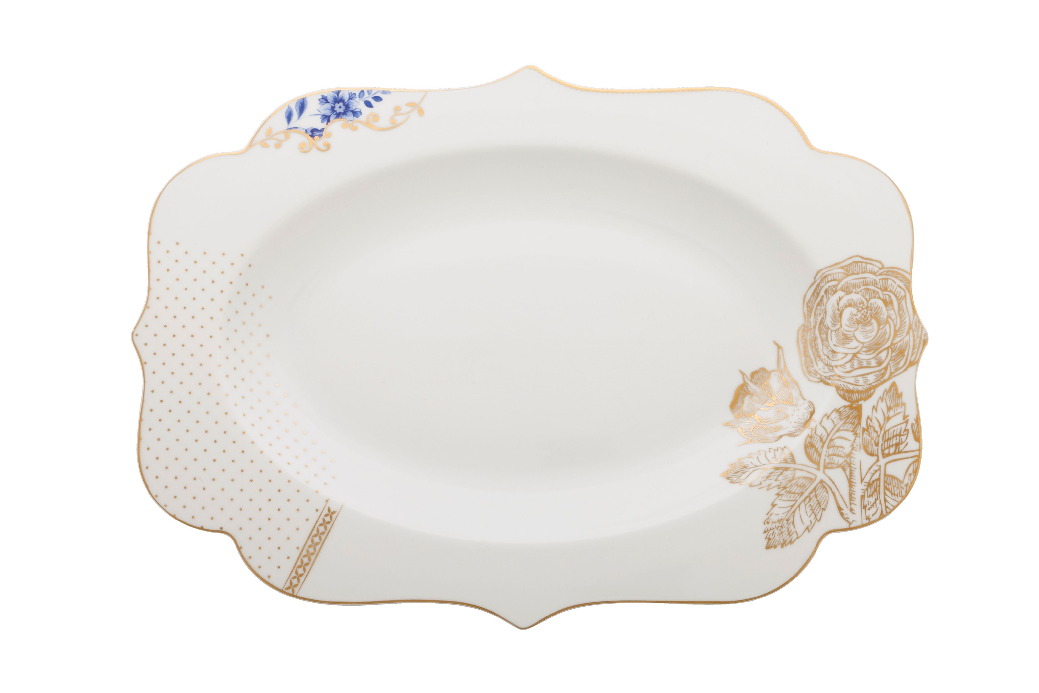 Блюдо овальное Royal White ракурс 2