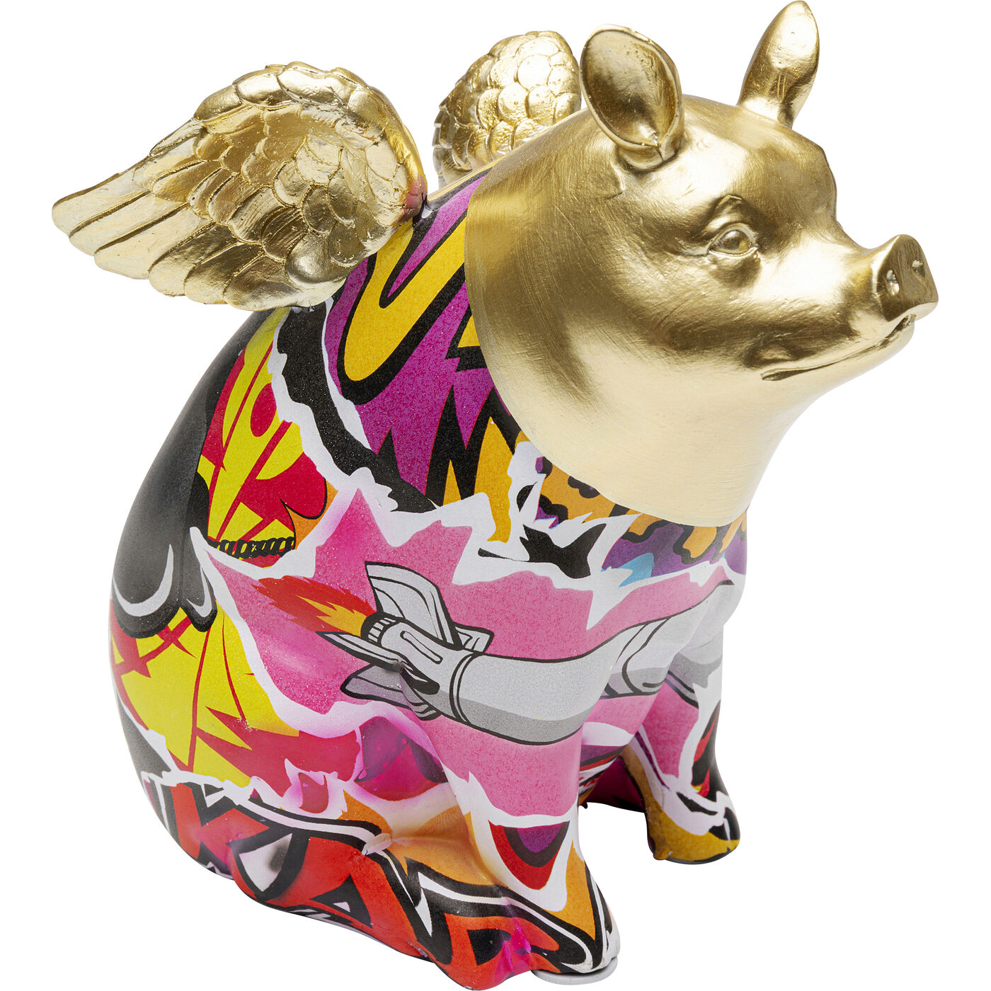 Фигура декоративная Graffiti Flying Pig ракурс 2