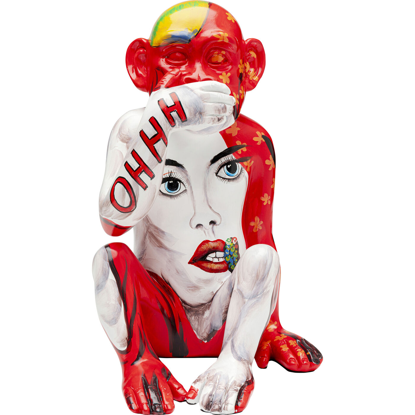 Фигура декоративная Graffiti Monkey Red ракурс 2