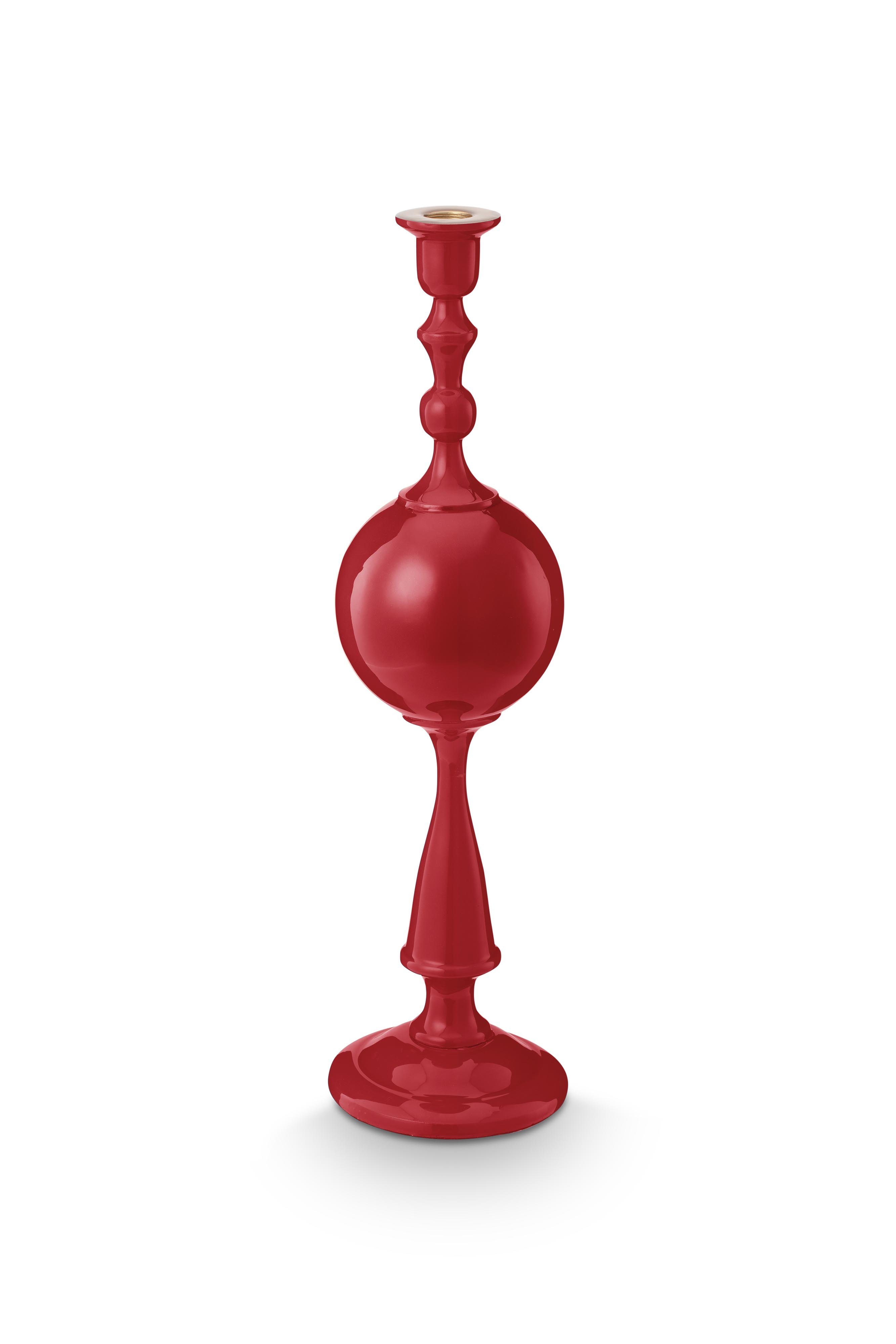 Подсвечник большой Metal Sphere Dark Red ракурс 2