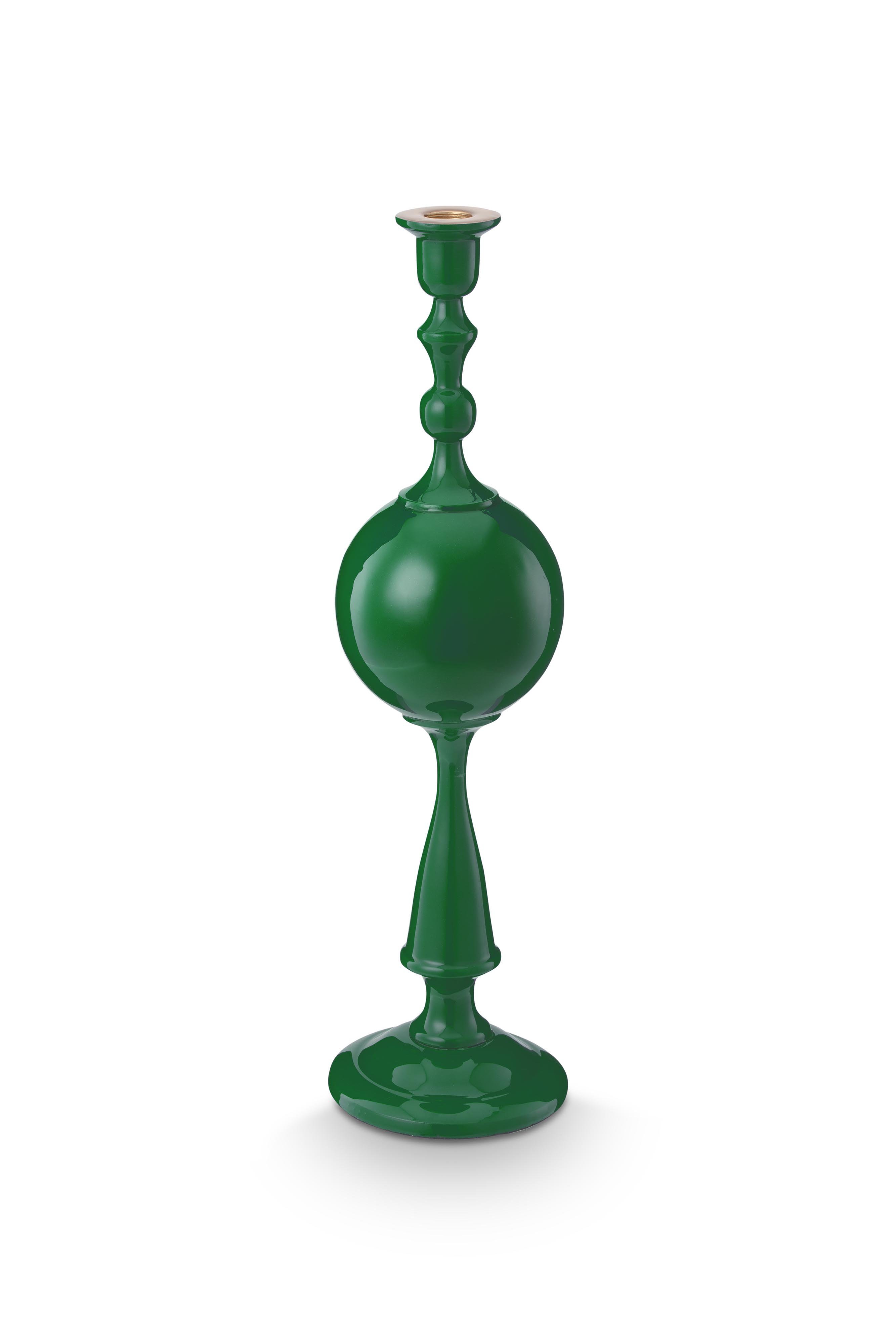 Подсвечник большой Metal Sphere Green ракурс 2