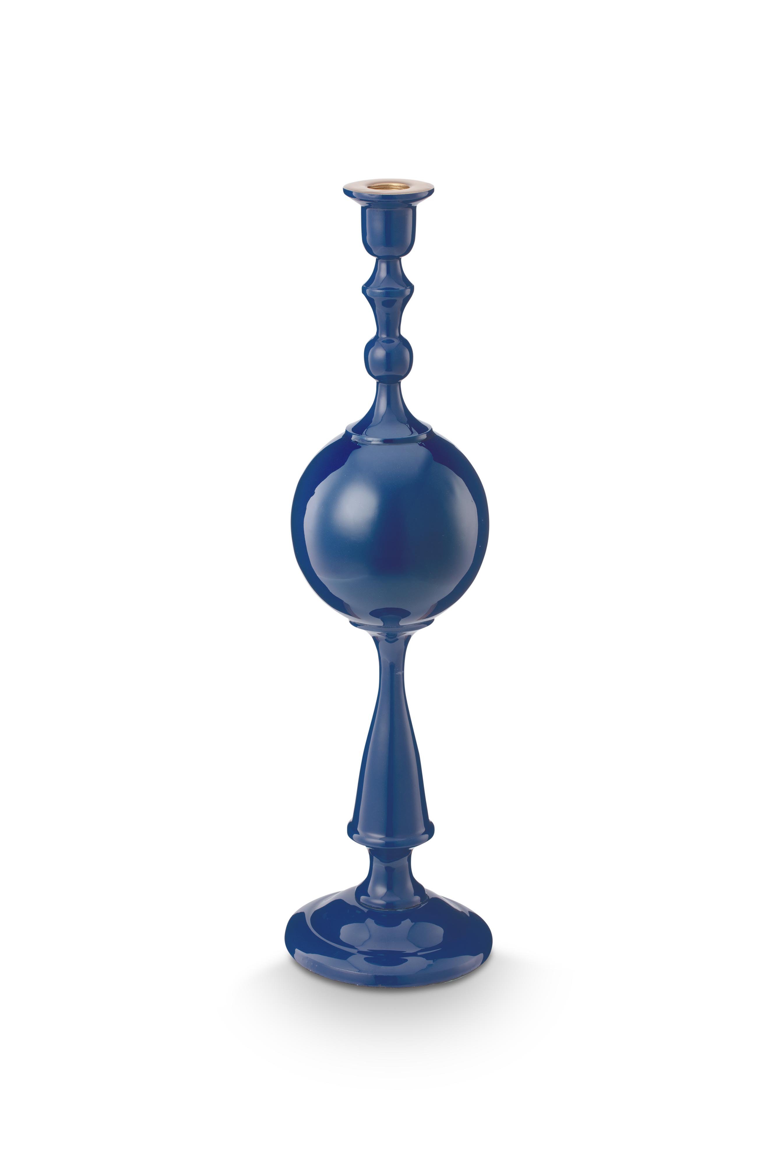 Подсвечник большой Metal Sphere Navy ракурс 2