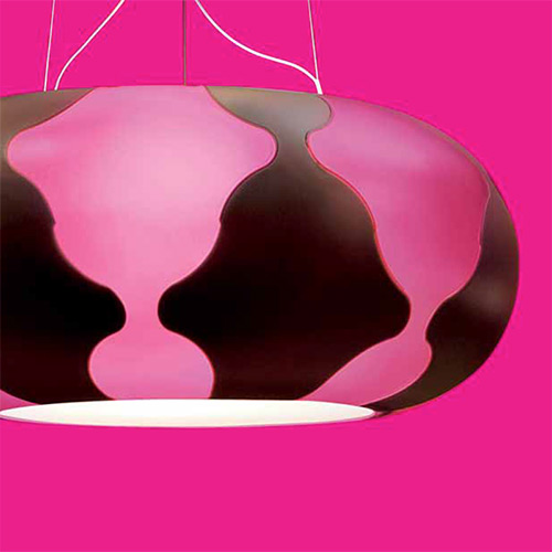 Подвесной светильник FLAN Fucsia/Marrone, фото 3