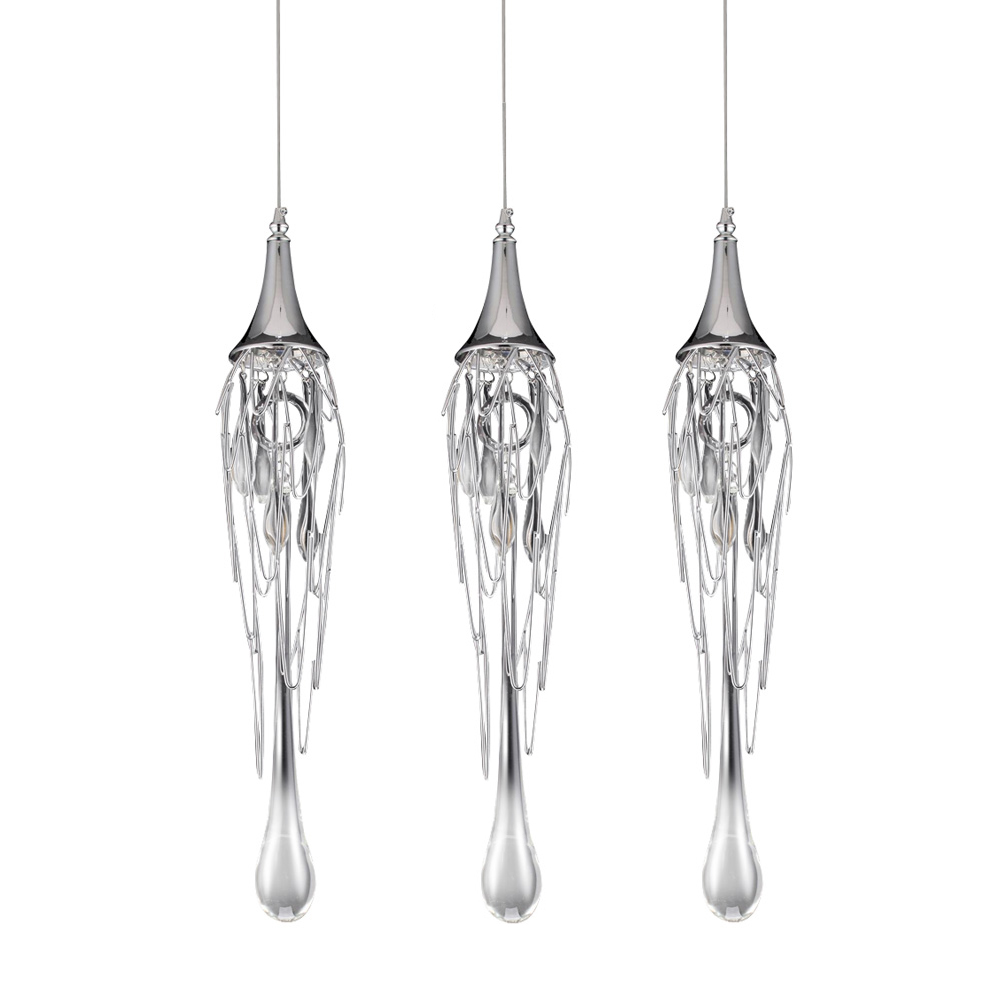 Подвесной светильник Goddess Tears 3 chrome, фото 2