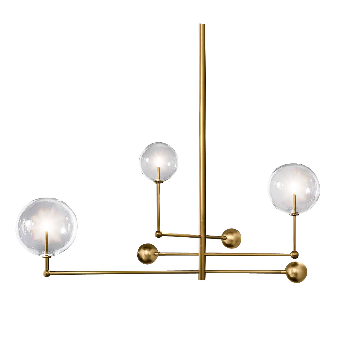 Люстра Globe Mobile 3 brass, фото 2