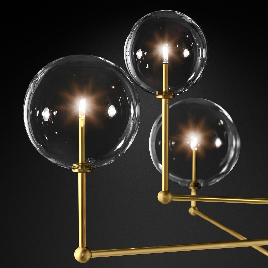 Люстра Globe Mobile 3 brass, фото 3