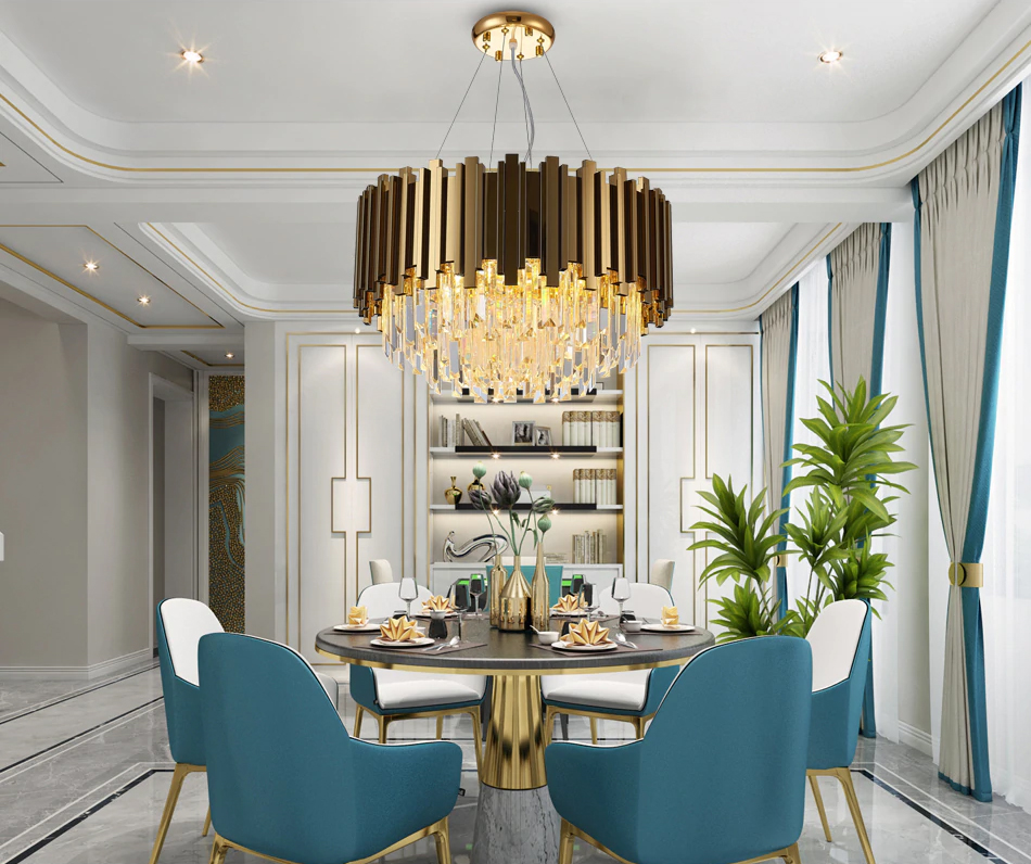 Люстра Barclay L6 gold, фото 5