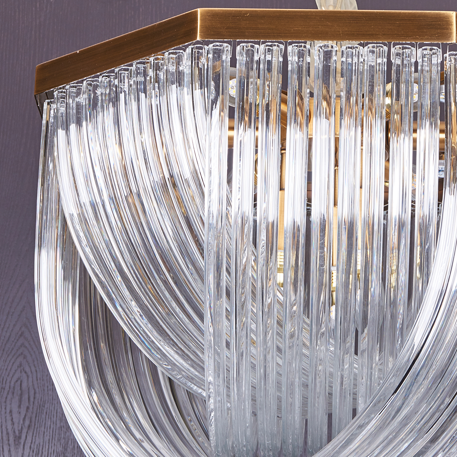 Люстра Murano L9 brass/clear, фото 3
