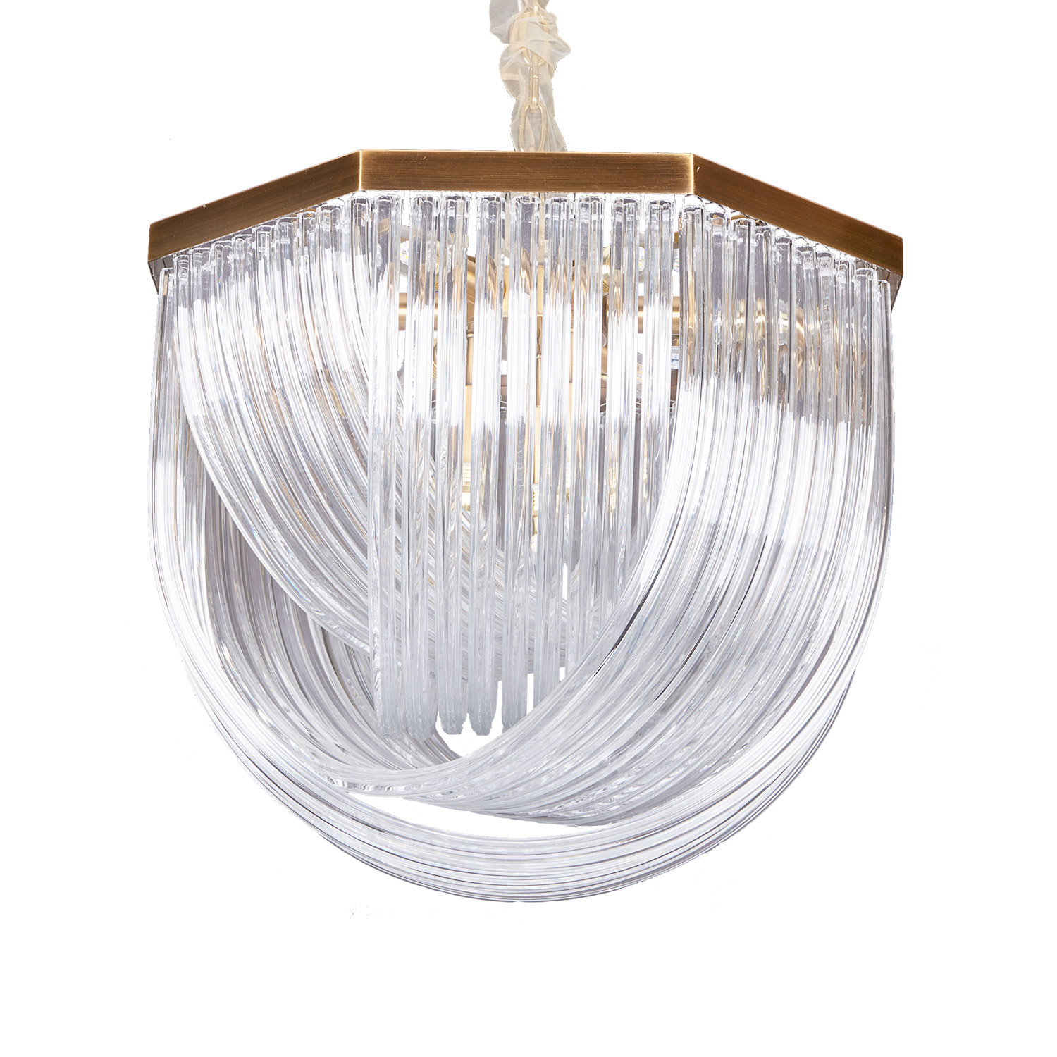 Люстра Murano L9 brass/clear, фото 2