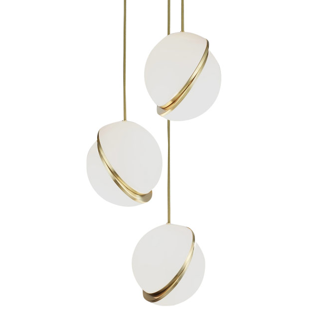 Подвесной светильник Crescent 3S brass, фото 2