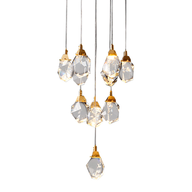 Подвесной светильник Crystal rock 11 gold, фото 2