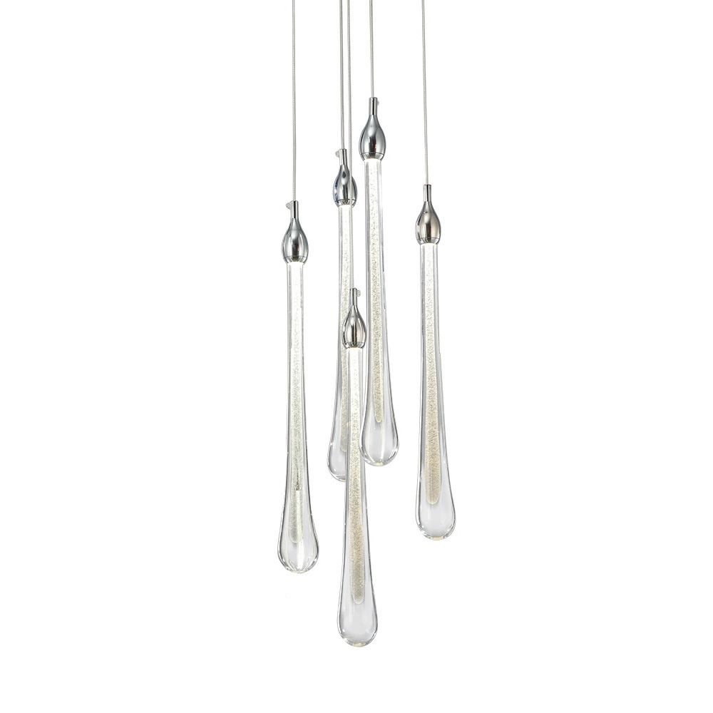 Подвесной светильник Teardrop 5 chrome, фото 2