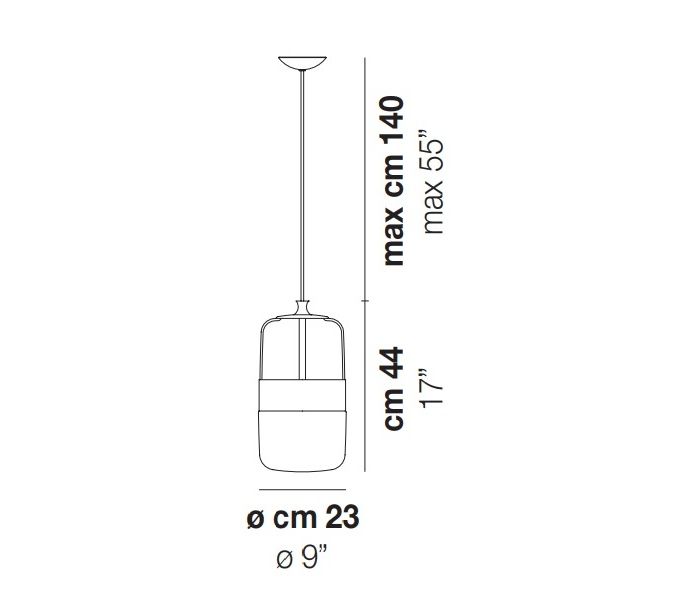 Подвесной светильник FUTURA SP M clear/copper, фото 4