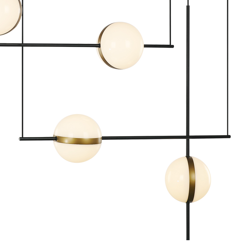 Потолочный светильник MD2062-4B black/brass, фото 2