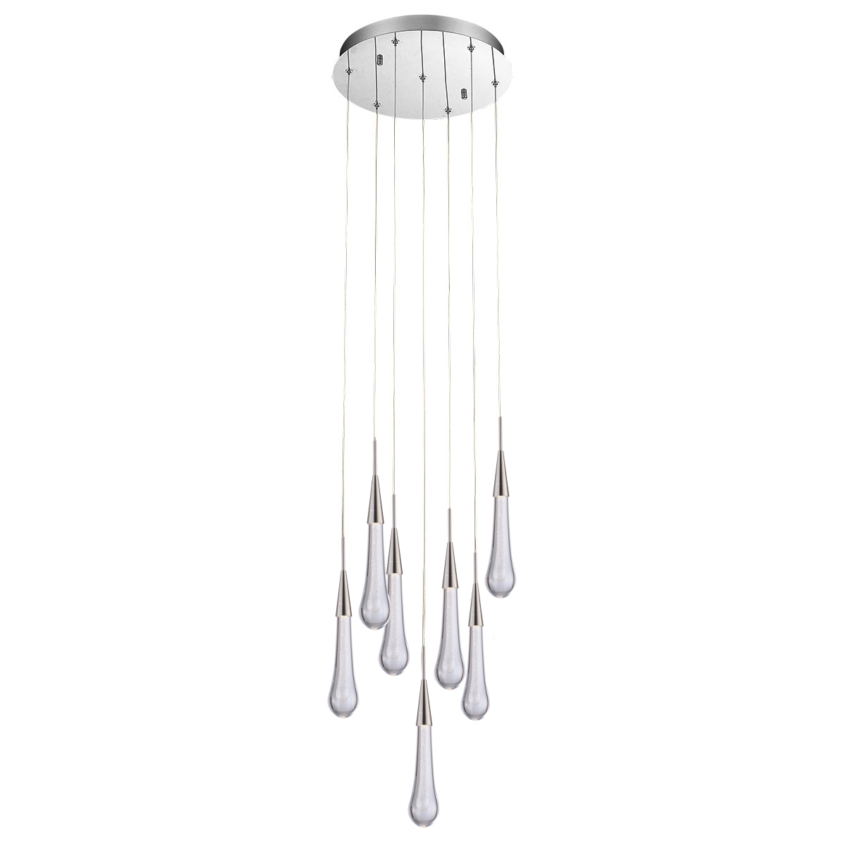 Подвесной светильник Pour 7A satin nickel, фото 3
