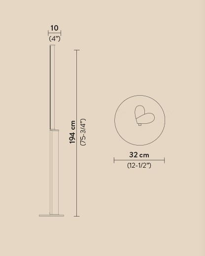 Торшер Modula Twisted light grey/plisse, фото 7