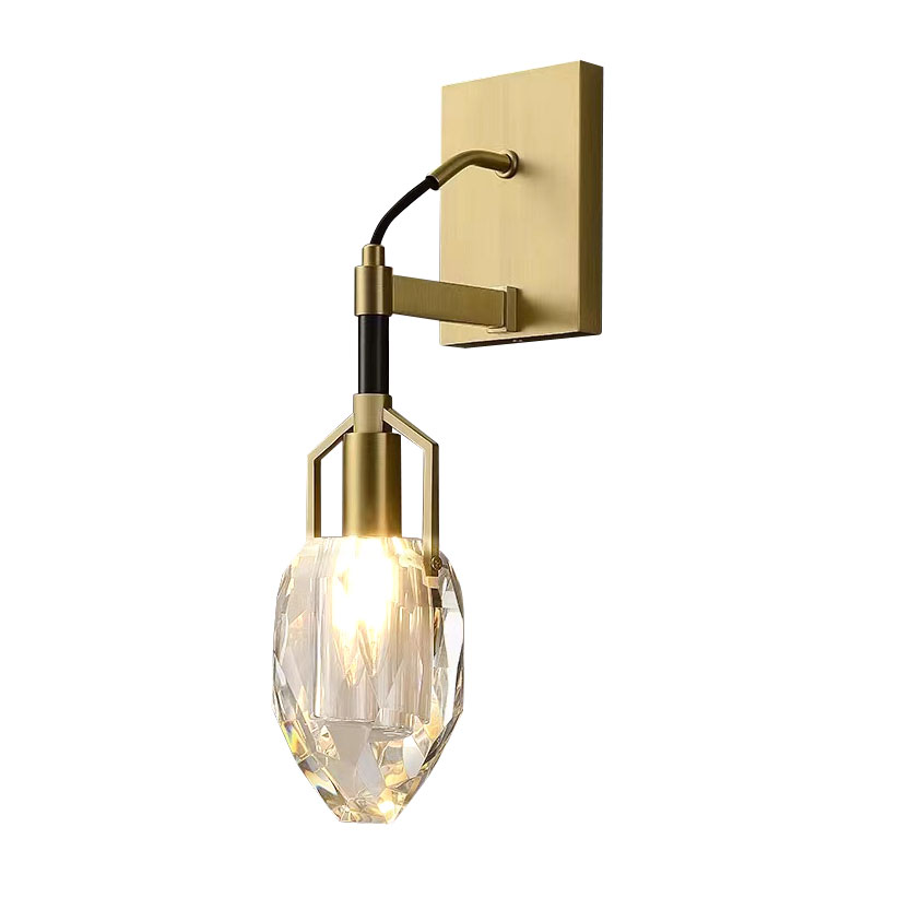 Настенный светильник 8960-1W brass/clear, фото 2