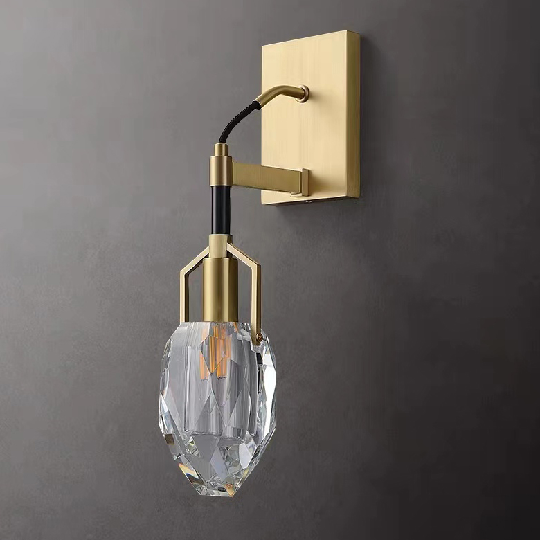 Настенный светильник 8960-1W brass/clear, фото 3
