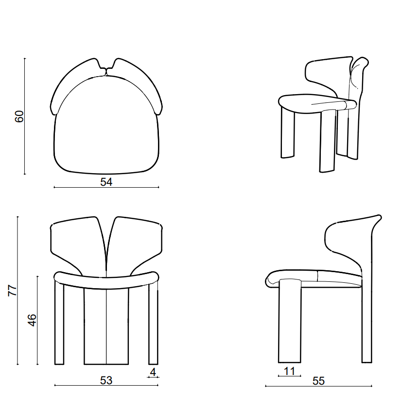 Стул Viva Armless, фото 6