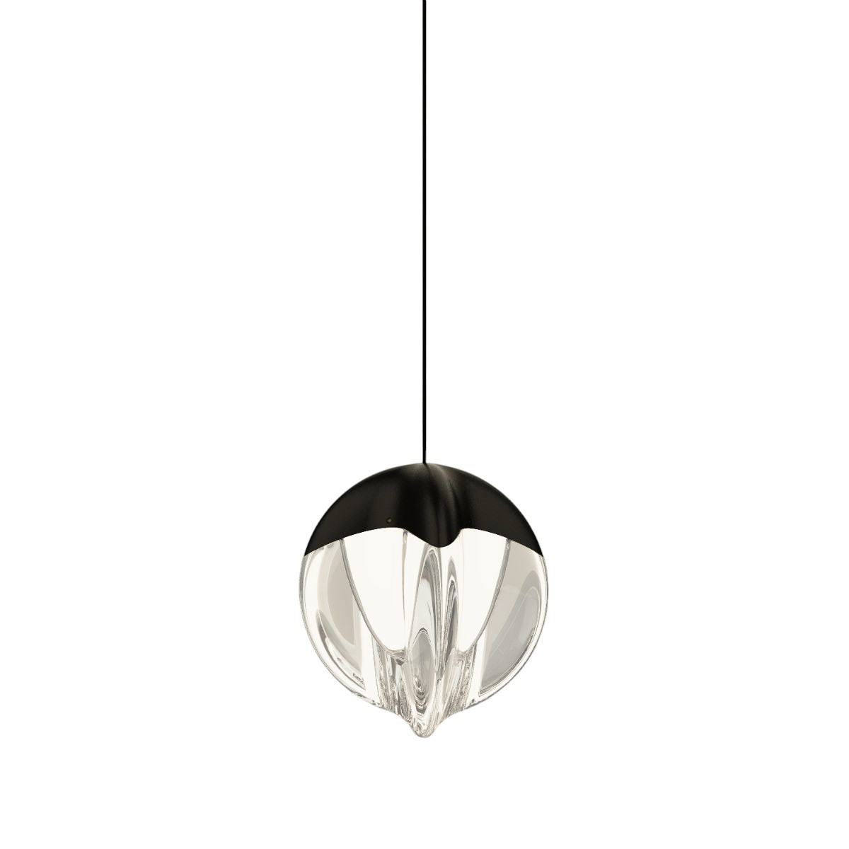 Подвесной светильник MD24001033-1A black/clear, фото 2