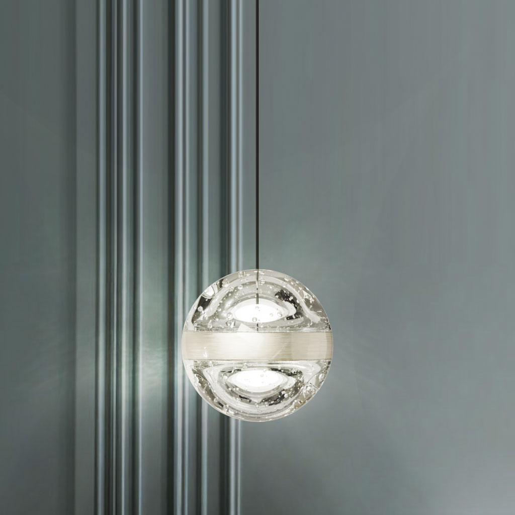 Подвесной светильник MD23030088-1A nickel/clear, фото 3