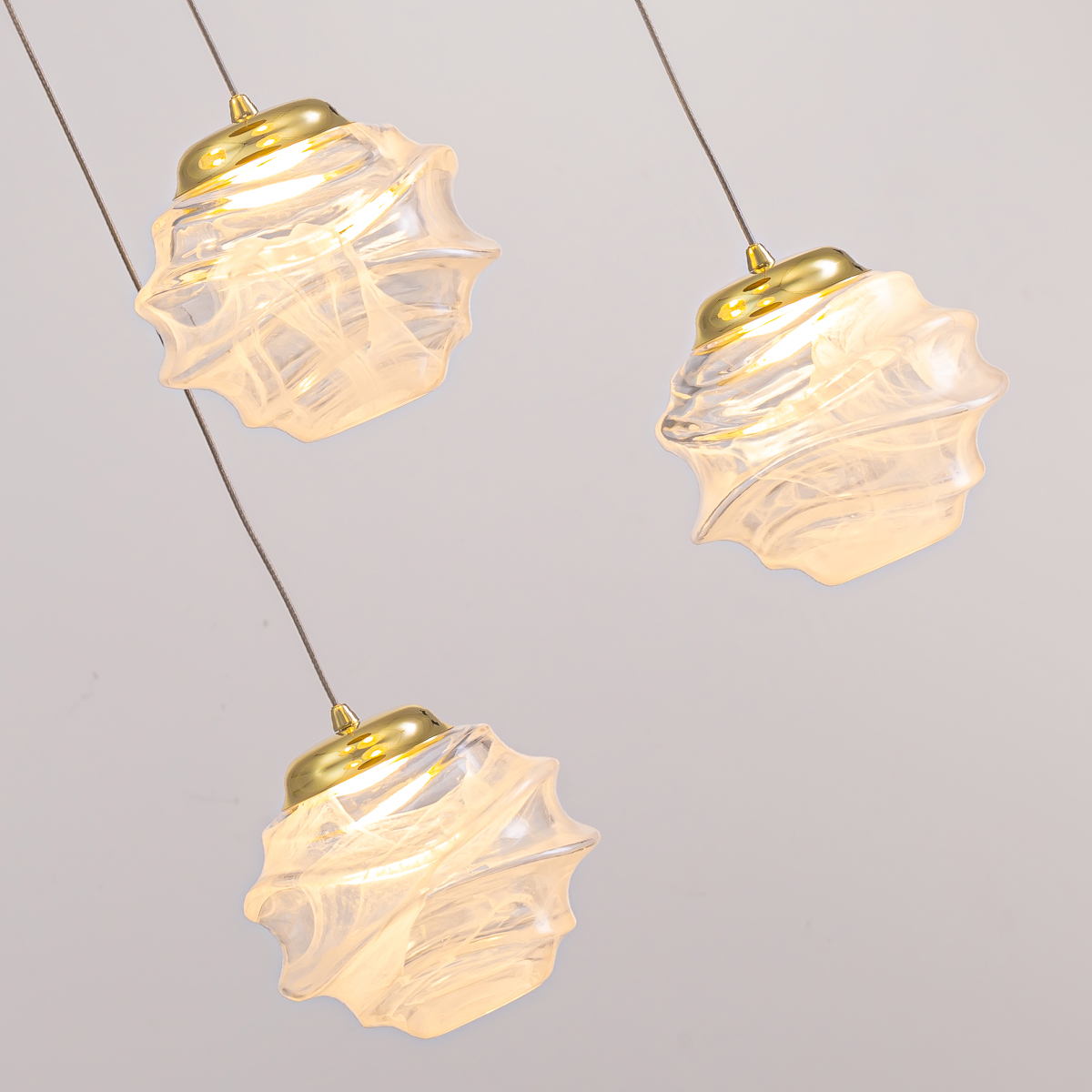 Подвесной светильник MD25030003-5B gold/clear, фото 3