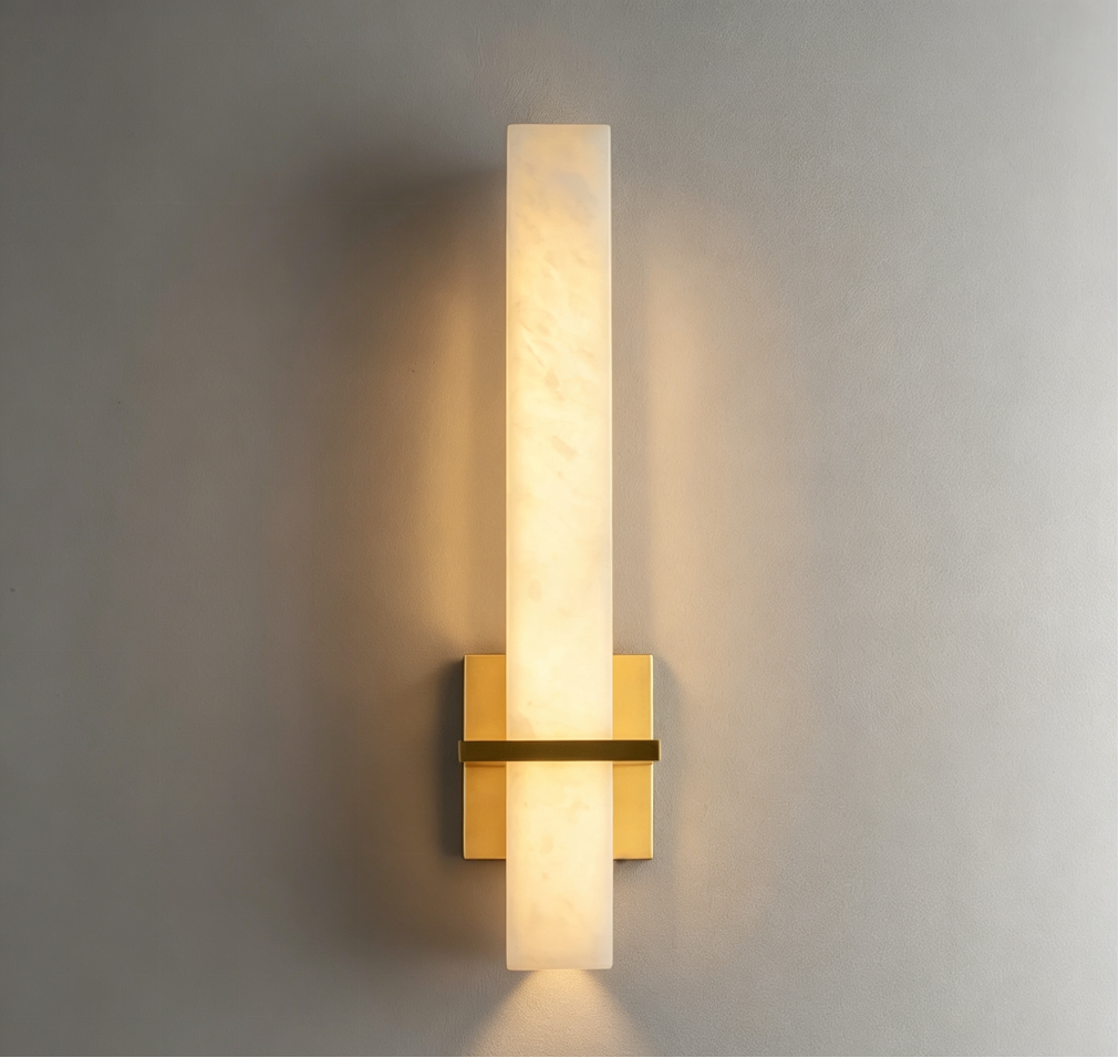 Настенный светильник DL-6556W Gold / White Alabaster, фото 4