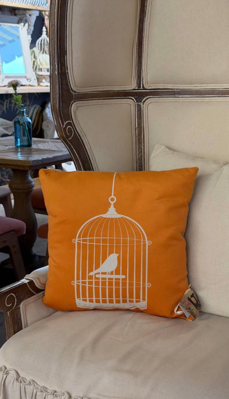 Подушка Птичья клетка Гламур 40×40 см Zaberite